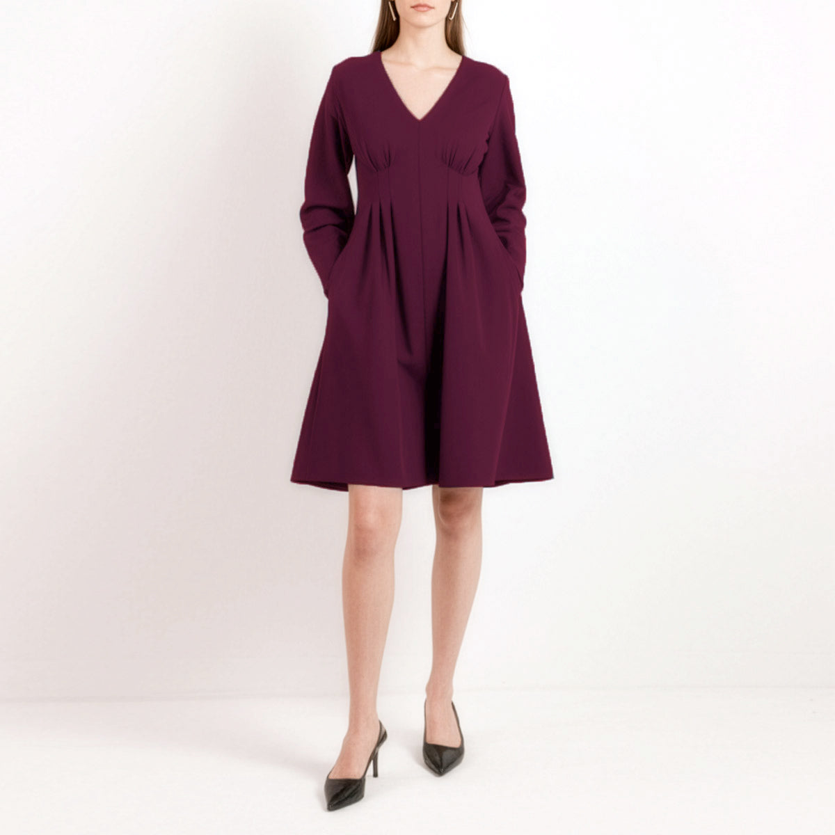 Birgitte Jersey Dress Burgundy