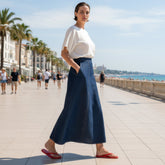 Denim skirt Flow in mid blue