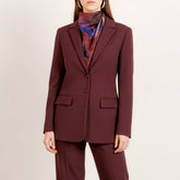 Burgundy wool blazer Grace
