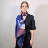 Silk Scarf Into The Blue