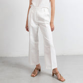 Linen cropped pants