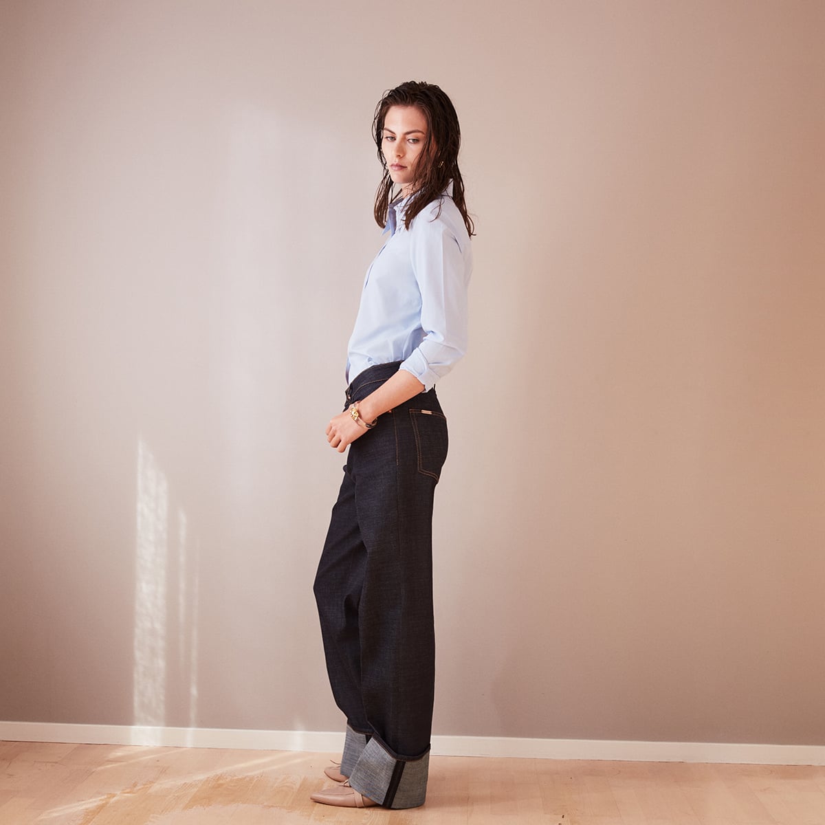 Jazz loose fit jeans with with cuff