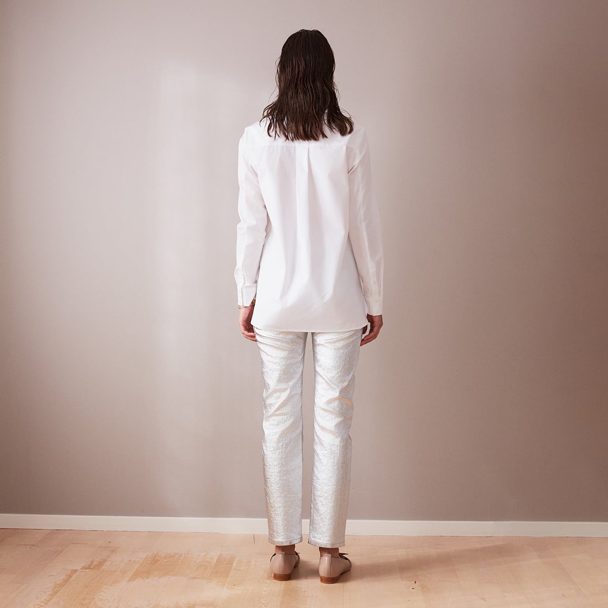 Essential shirt in White Poplin