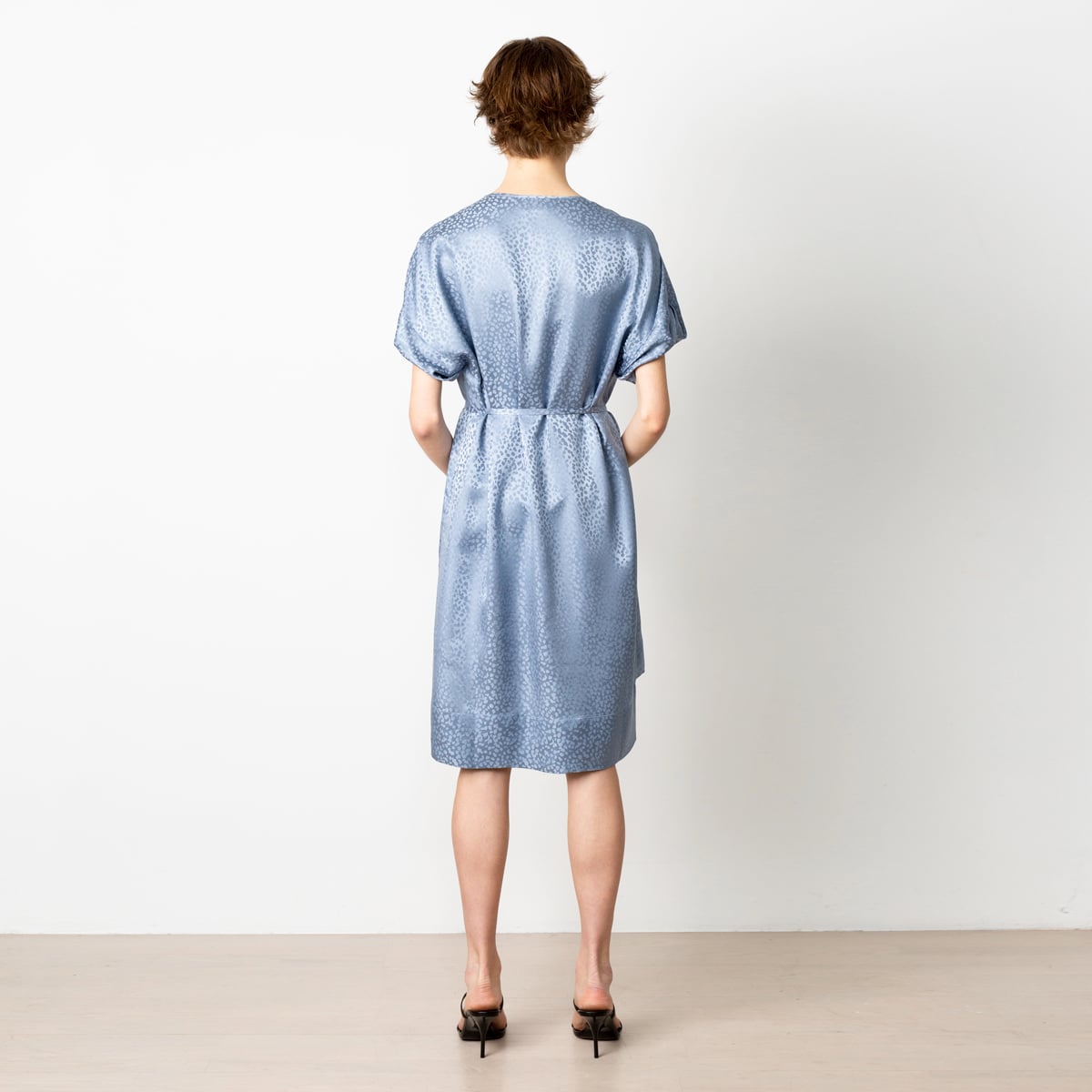Day dress blue silk