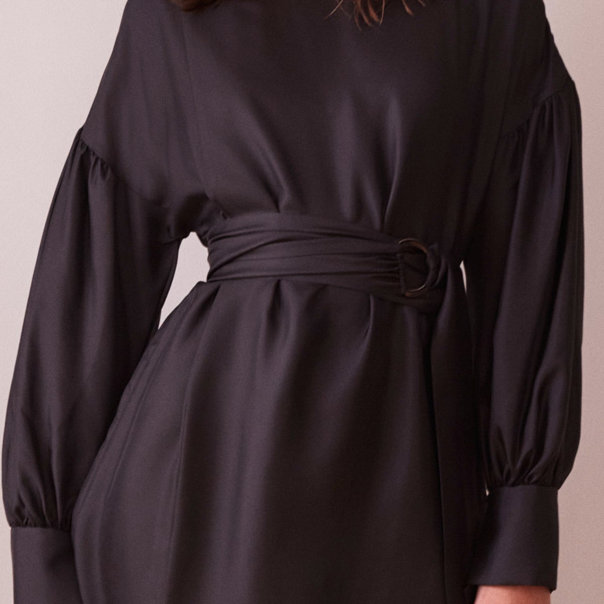 Black silk dress Sunday