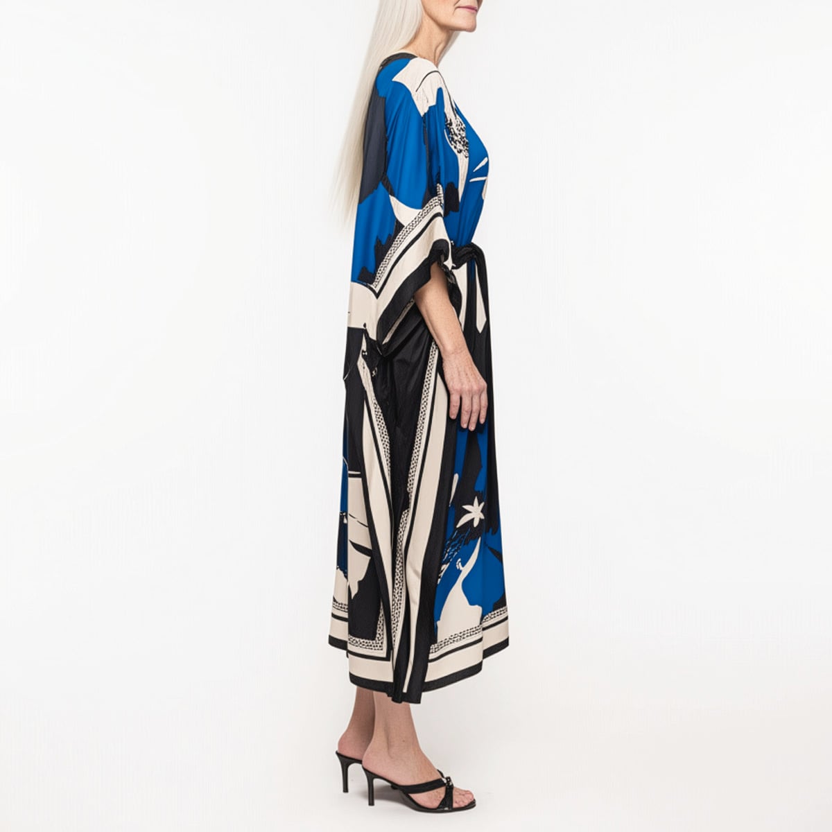 Riviera dress Blue Flower