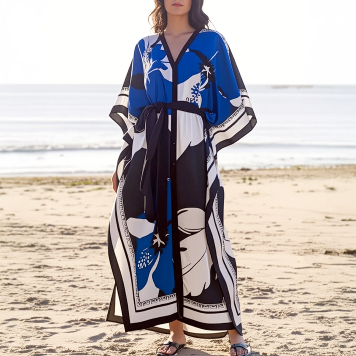 Riviera dress Blue Flower