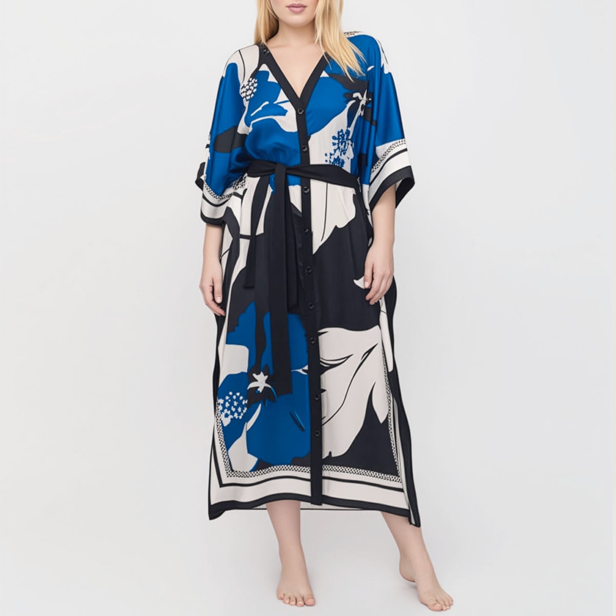 Riviera dress Blue Flower