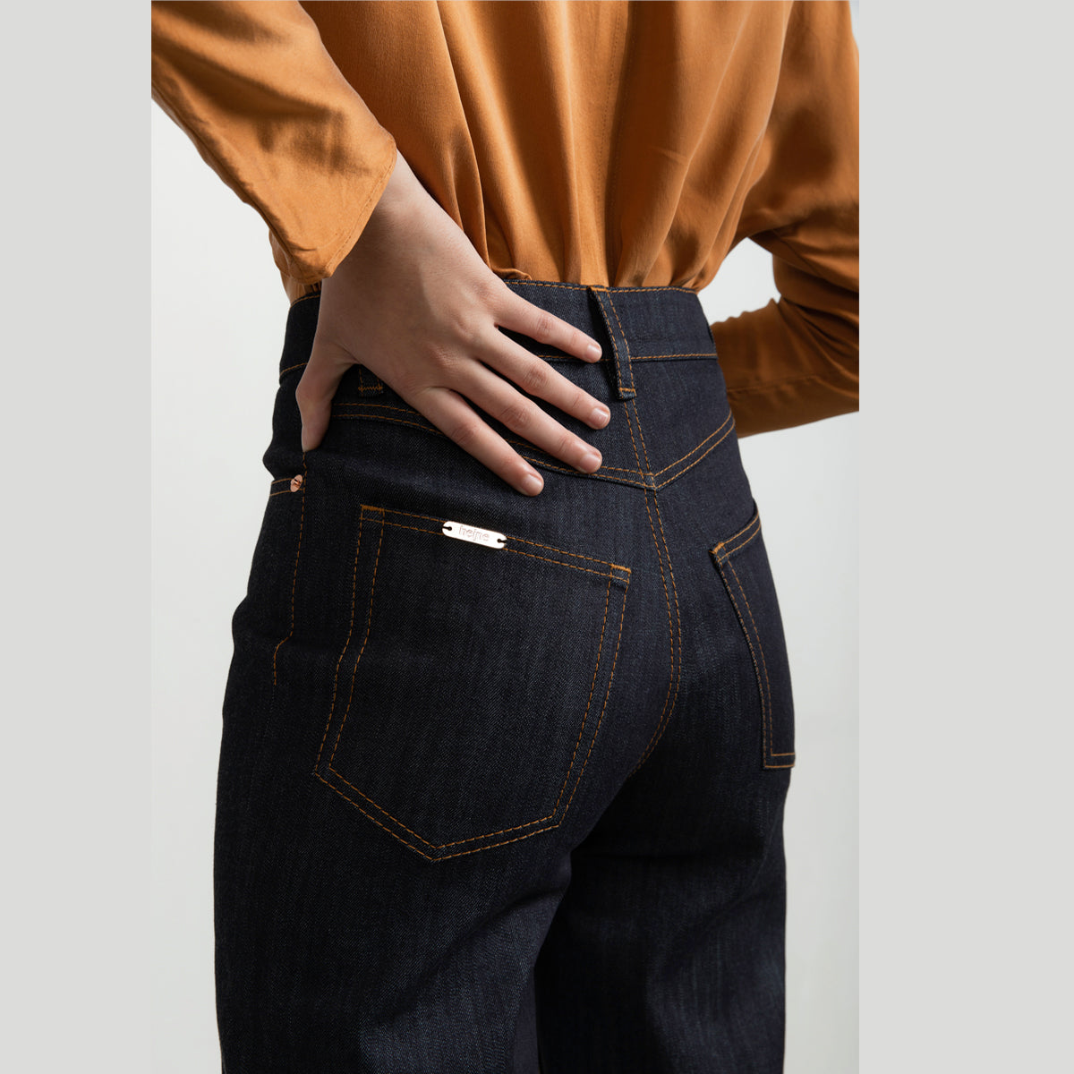 BLUE WIDE LEG CLASSIC JEANS