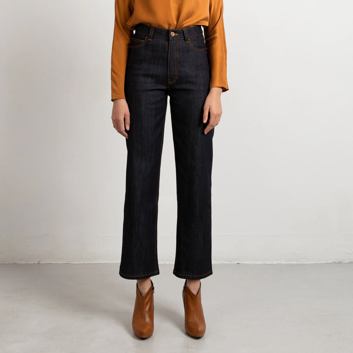 BLUE WIDE LEG CLASSIC JEANS