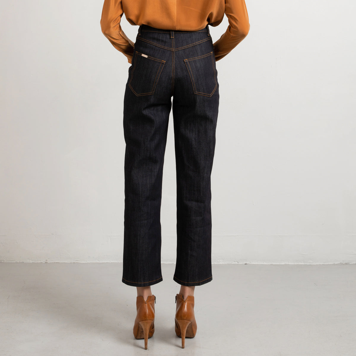 BLUE WIDE LEG CLASSIC JEANS