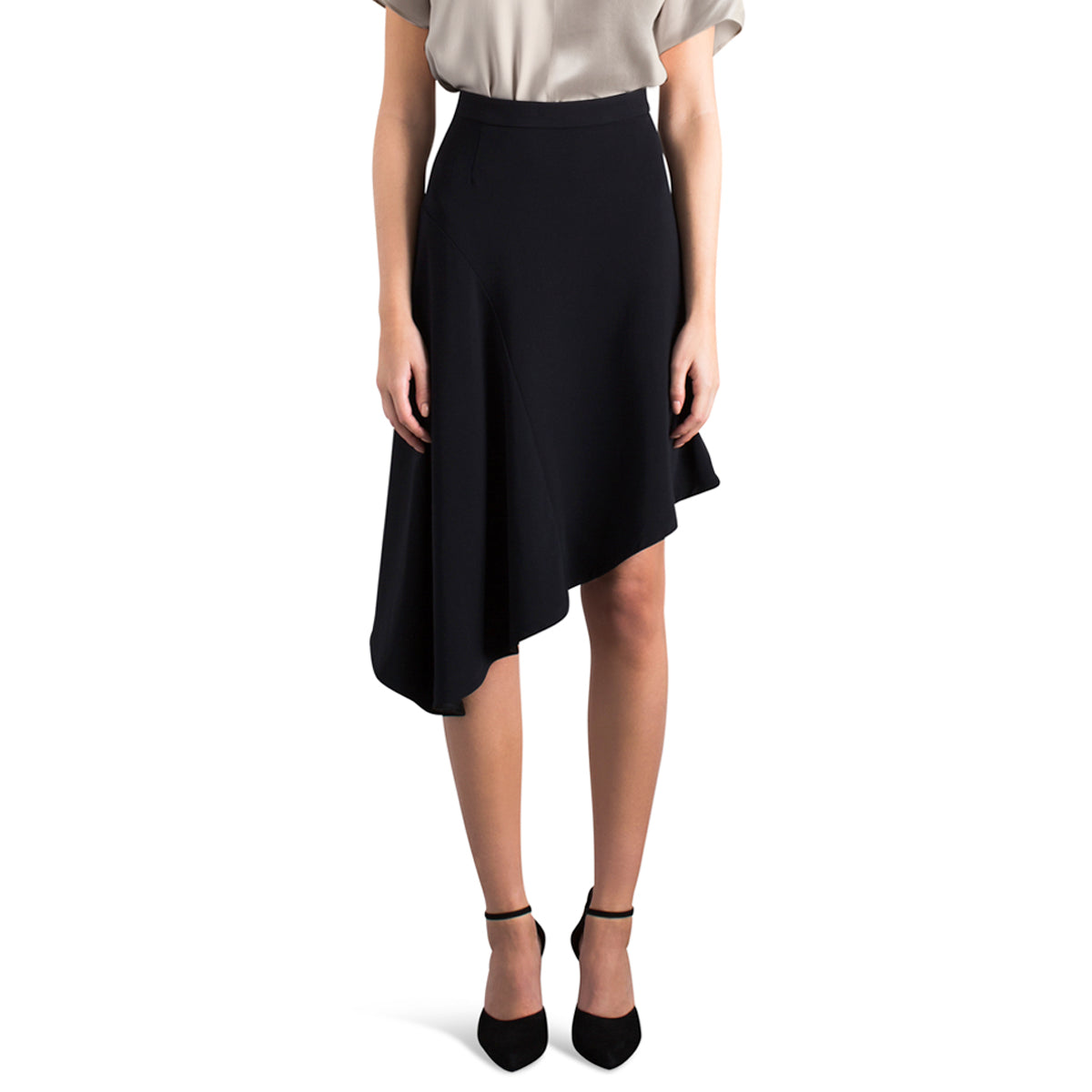 Essence asymmetrical skirt black