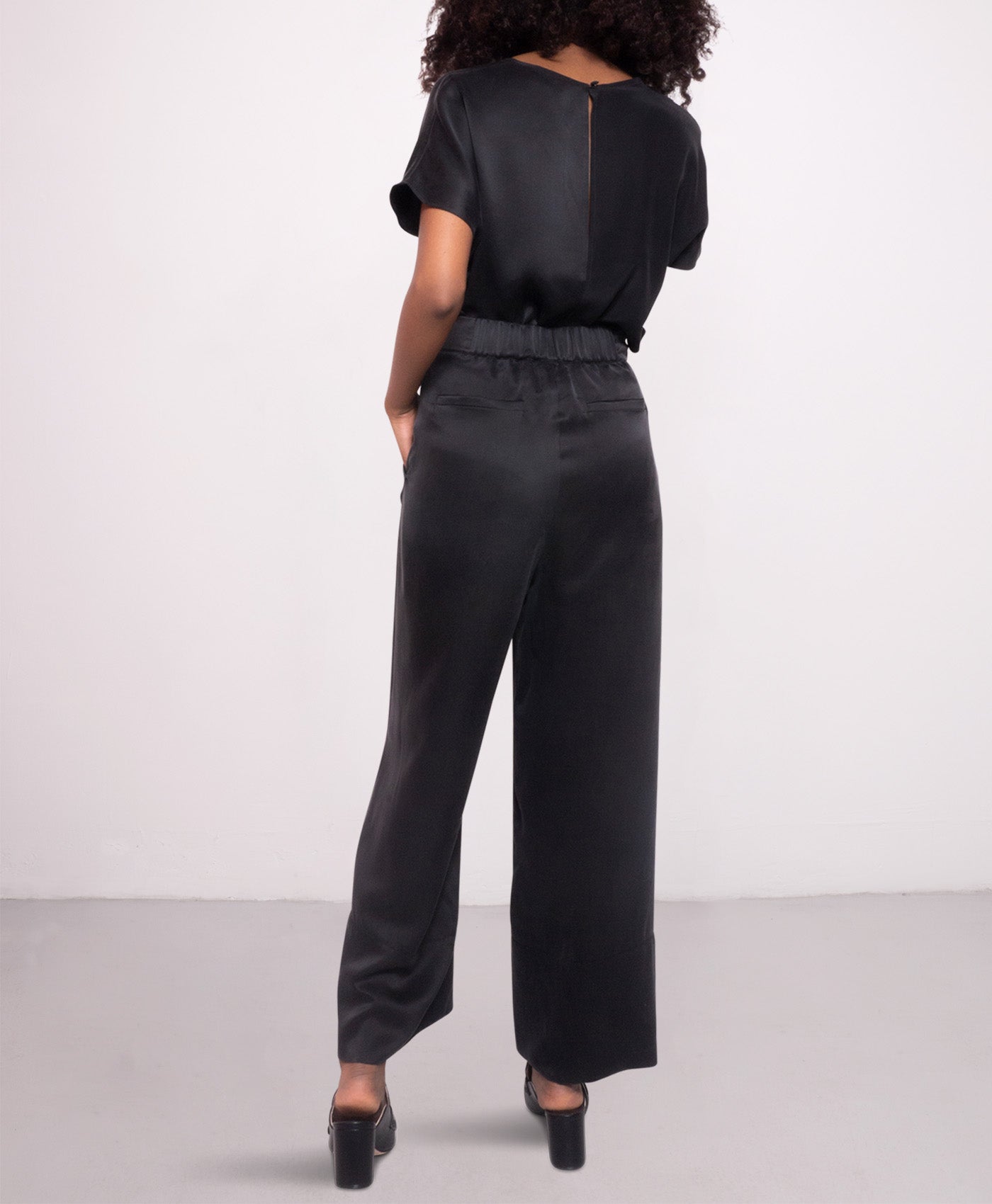 Cropped Freedom silk trousers