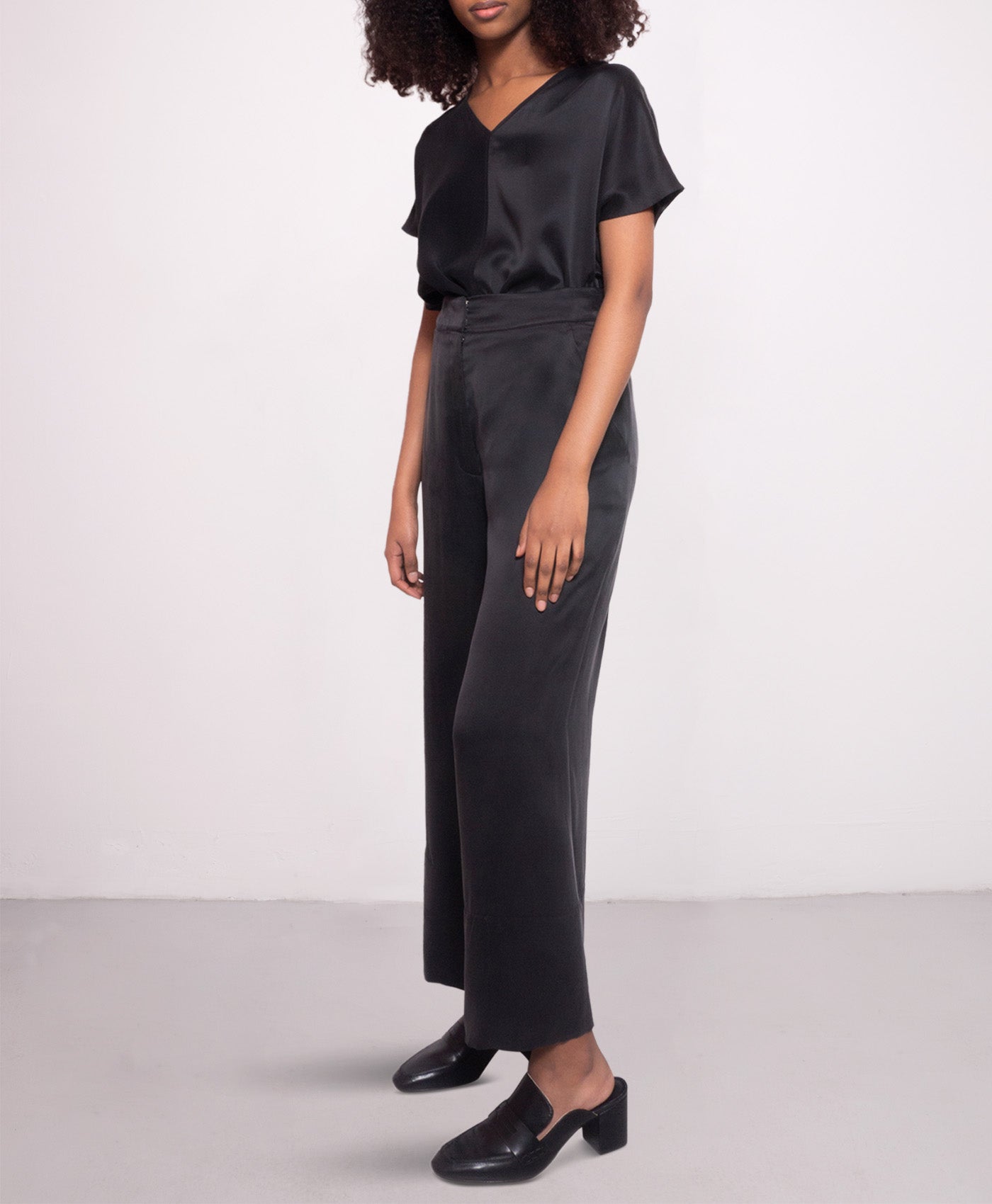 Cropped Freedom silk trousers