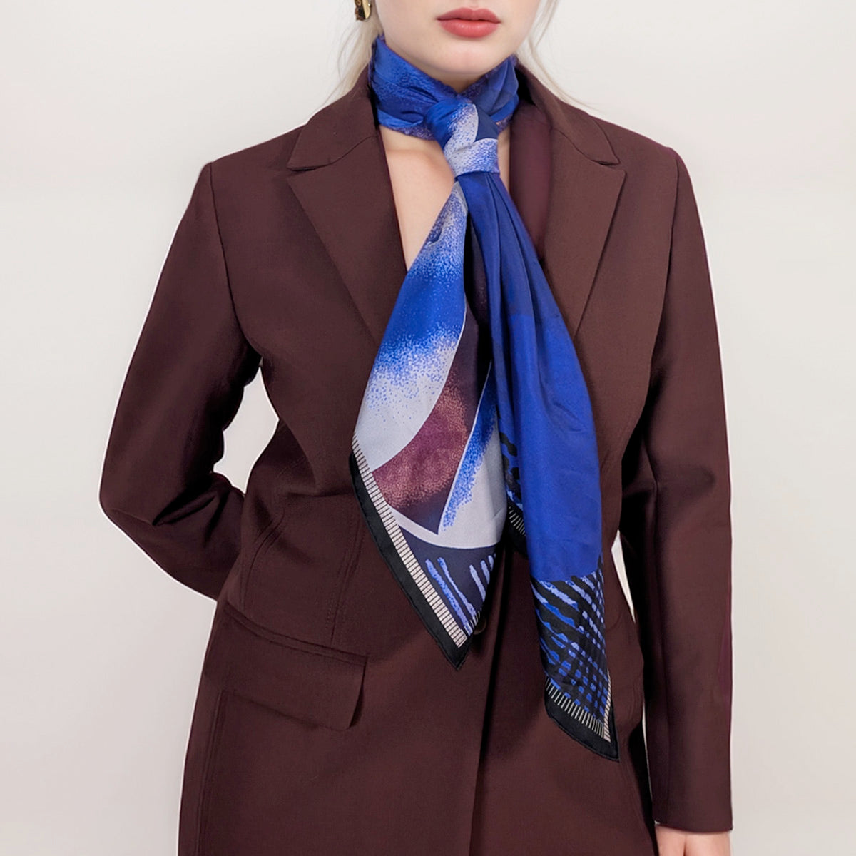 Silk Scarf Into The Blue
