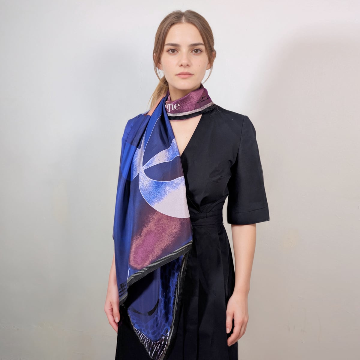 Silk Scarf Into The Blue