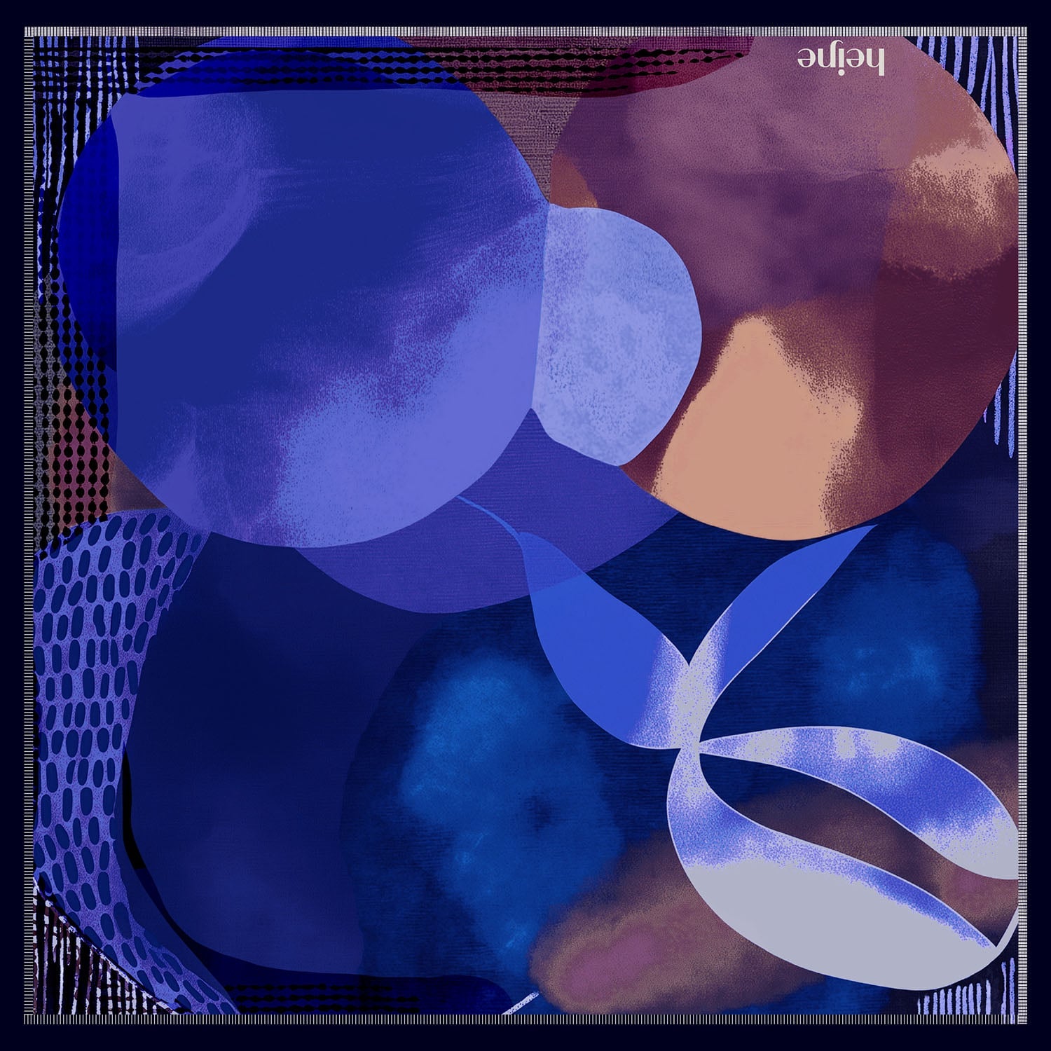 Silk Scarf Into The Blue