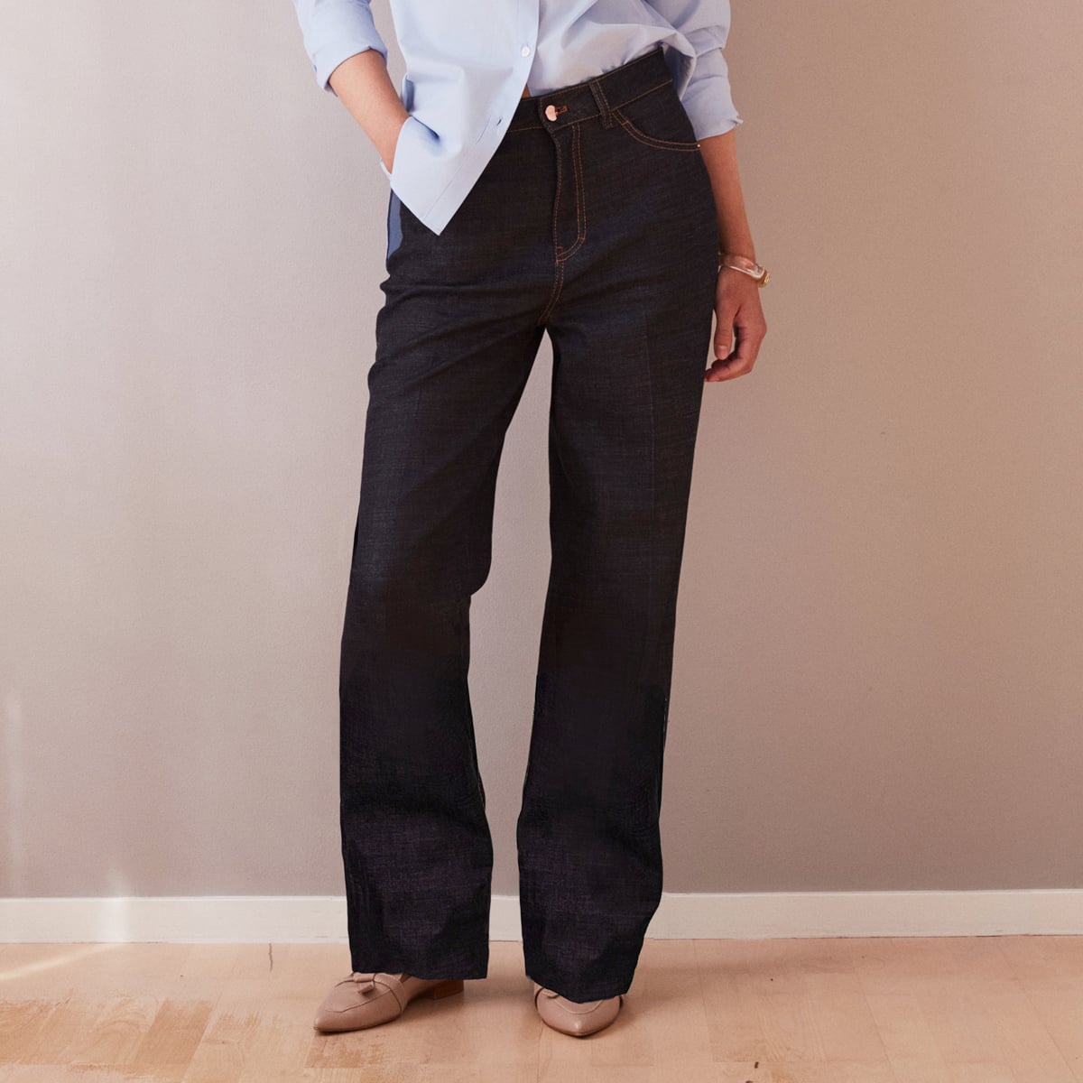 Loose fit jeans Jazz with wide legs