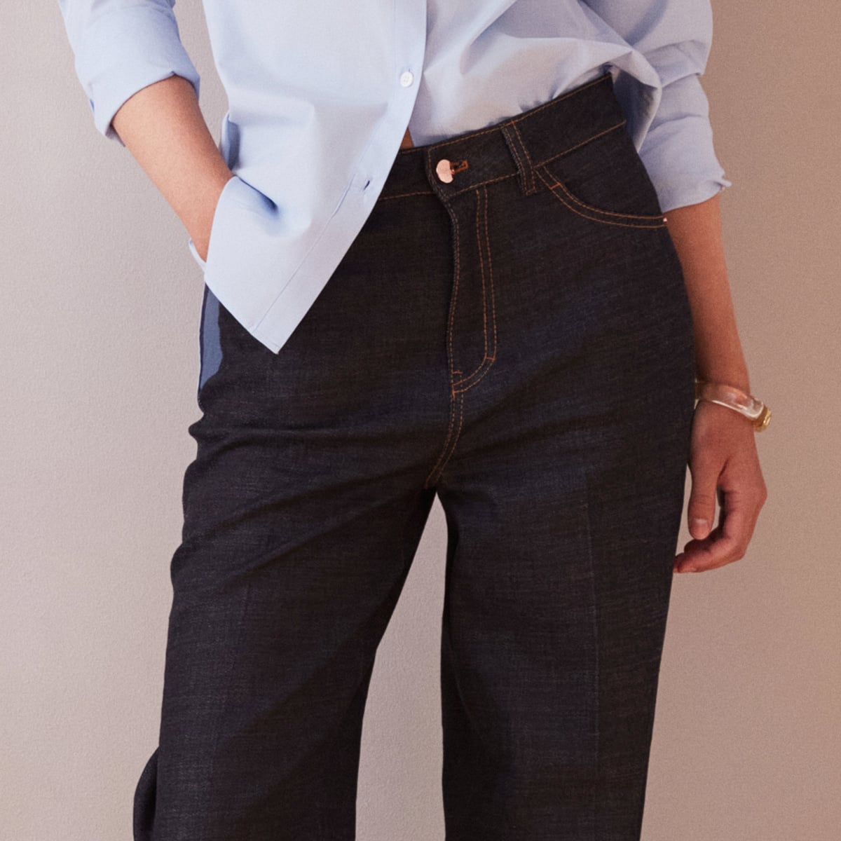 Jazz loose fit jeans with with cuff