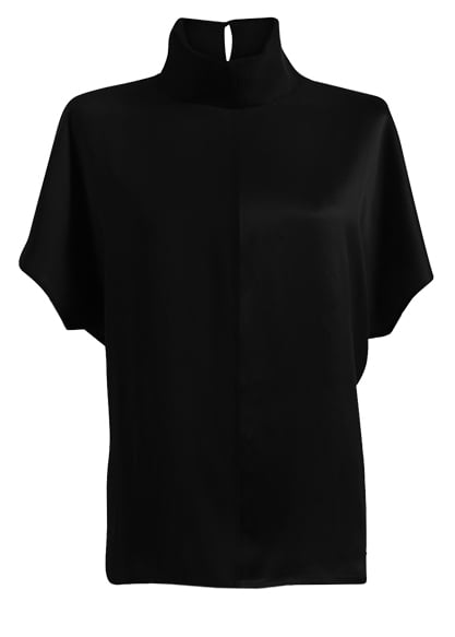 Revolution silk top in Black SS CN