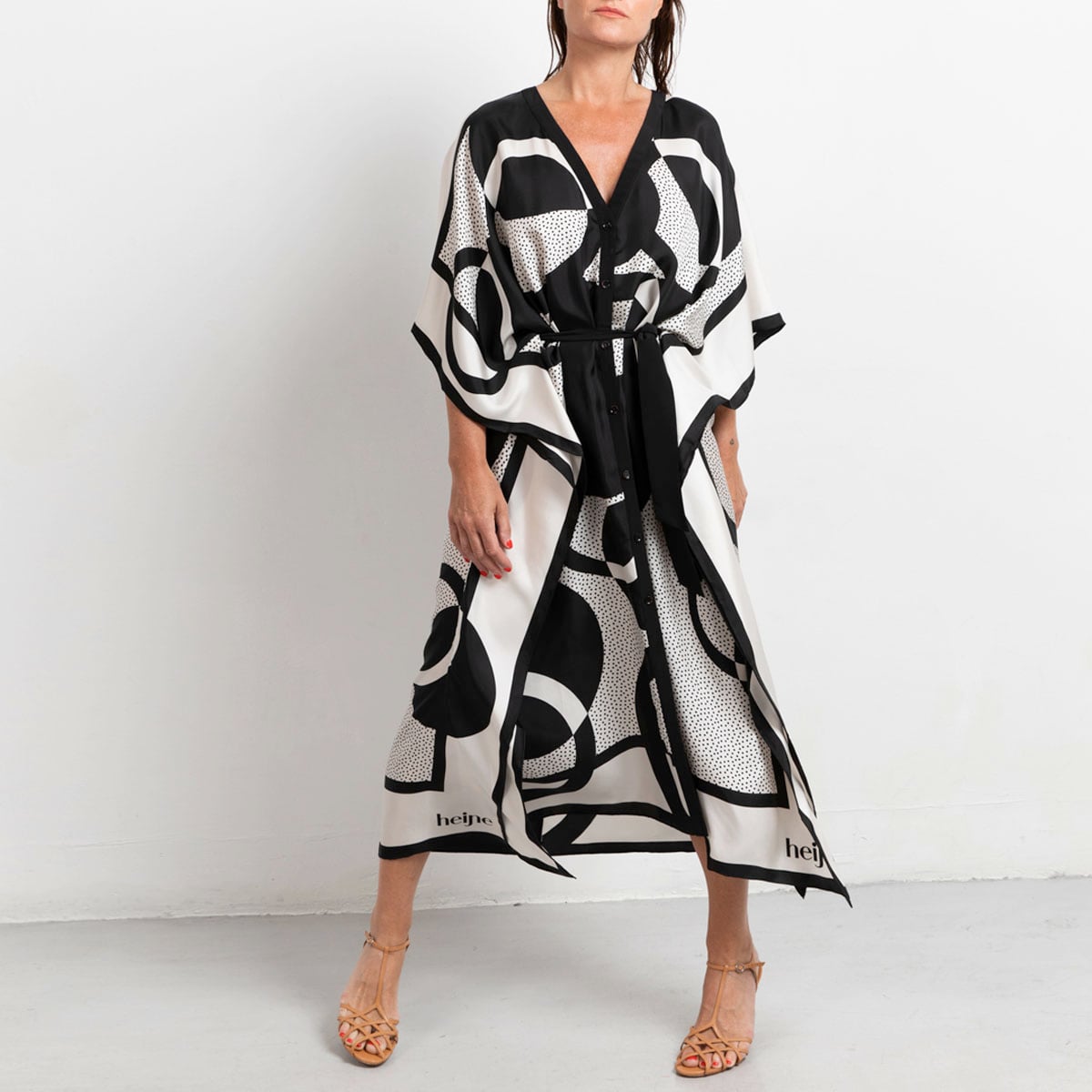 Long Riviera scarf print