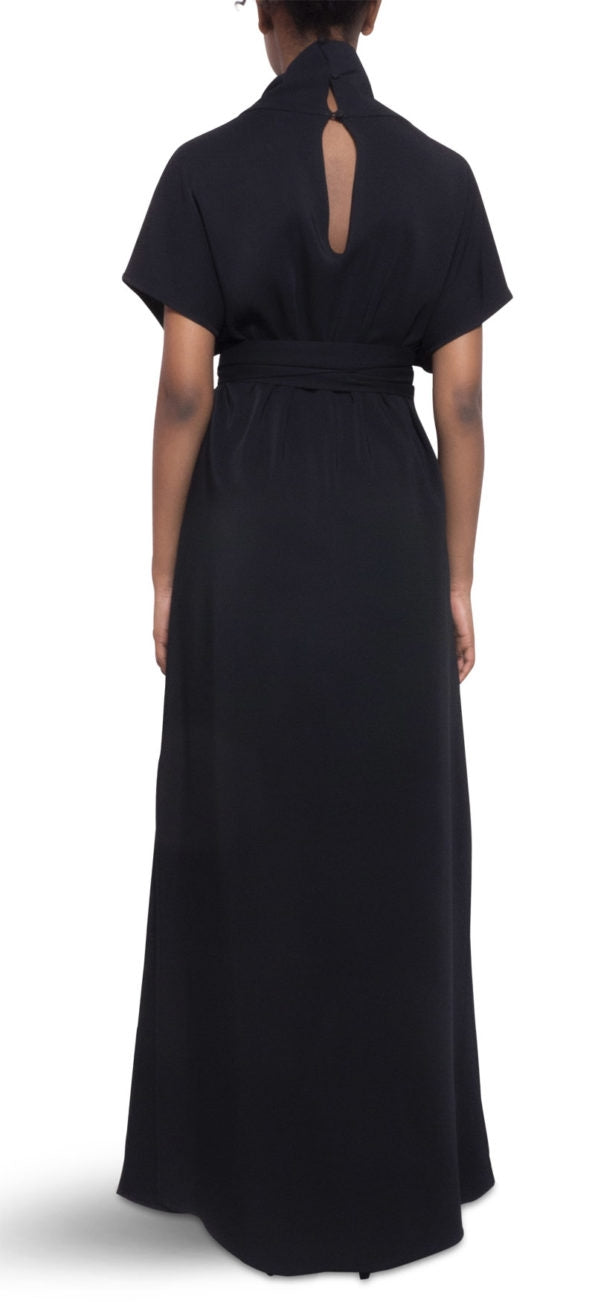 Long Black Sunday Dress SS CN