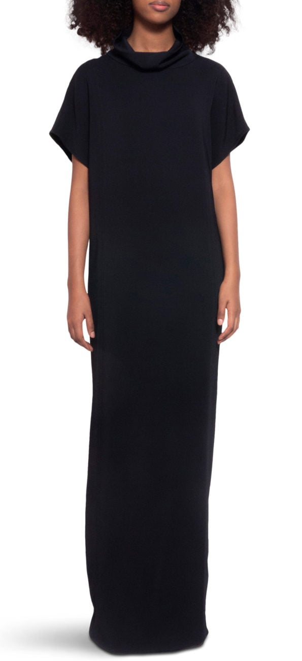 Long Black Sunday Dress SS CN