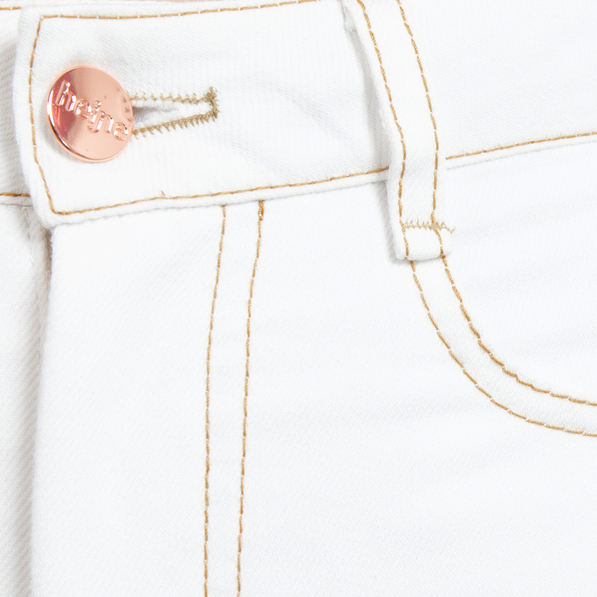 LONG WHITE WIDE LEG 5-POCKET PANTS