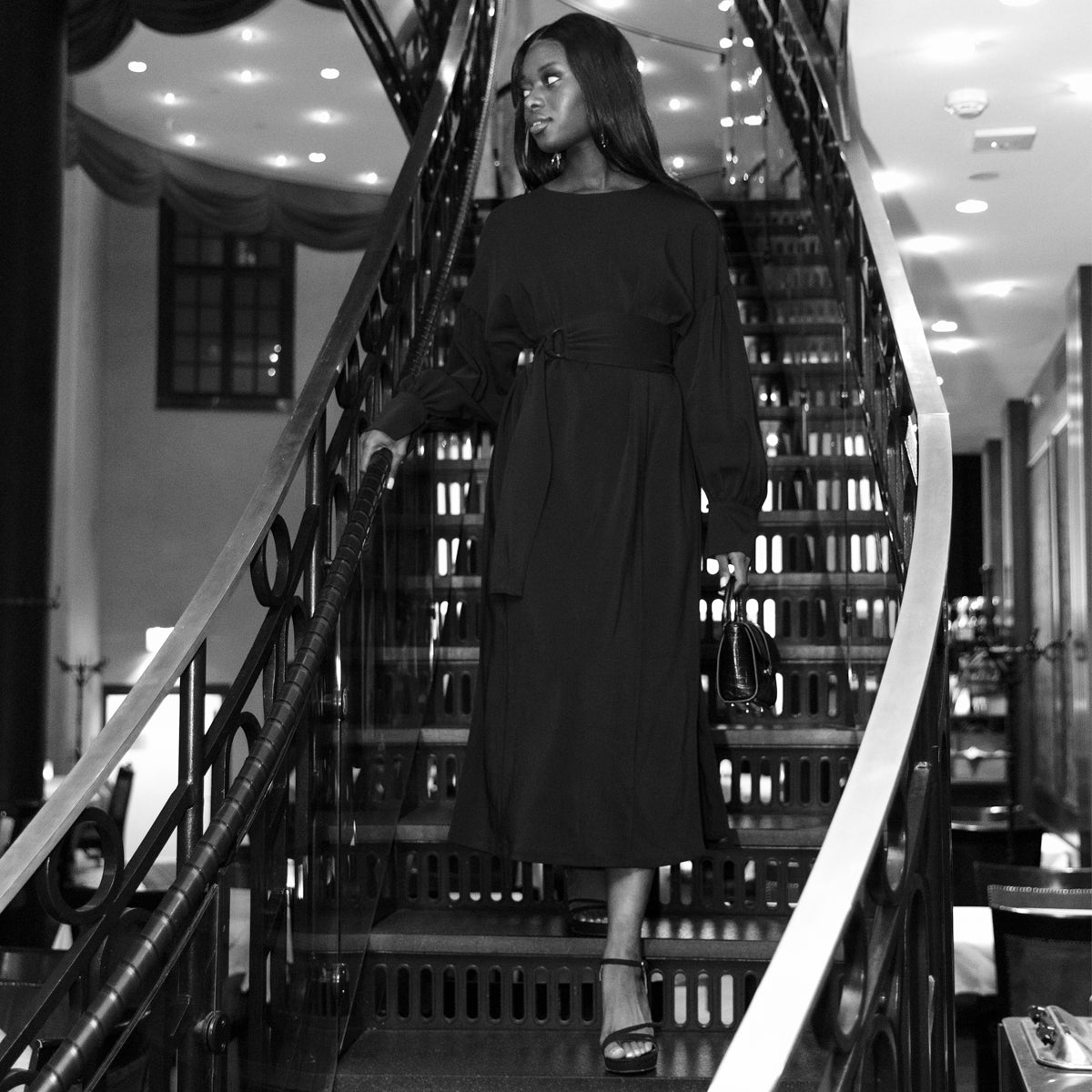 Midi-length Black Sunday Dress LPS RN