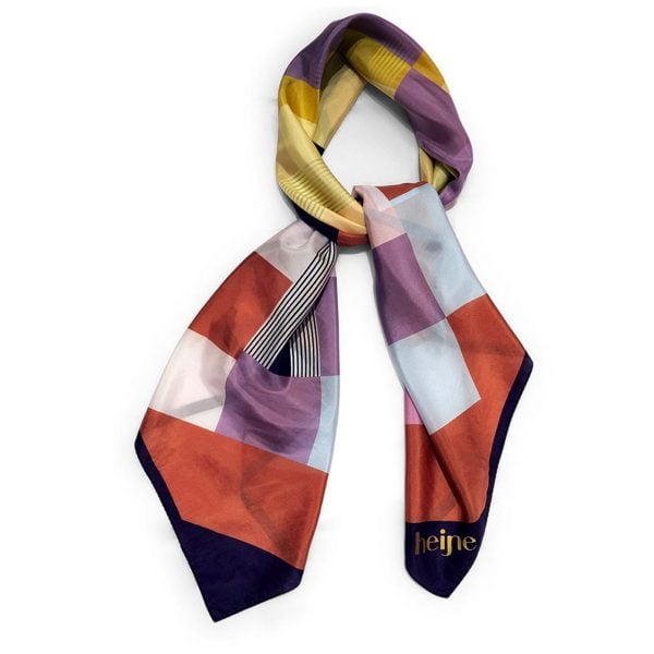 Silk scarf Lovely squares
