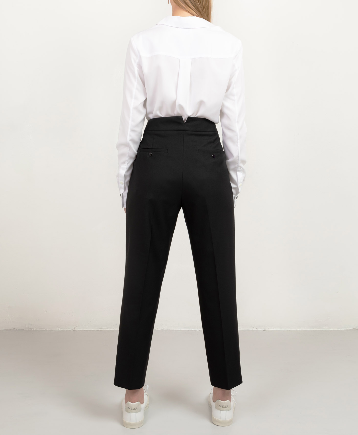 Buy Women Wool Pants, High Waisted, Pleated, Business Trousers for Preppy  Outfits, With Relaxed Tapered Fit, More Colors Available FTN21_51WOL Online  in India 