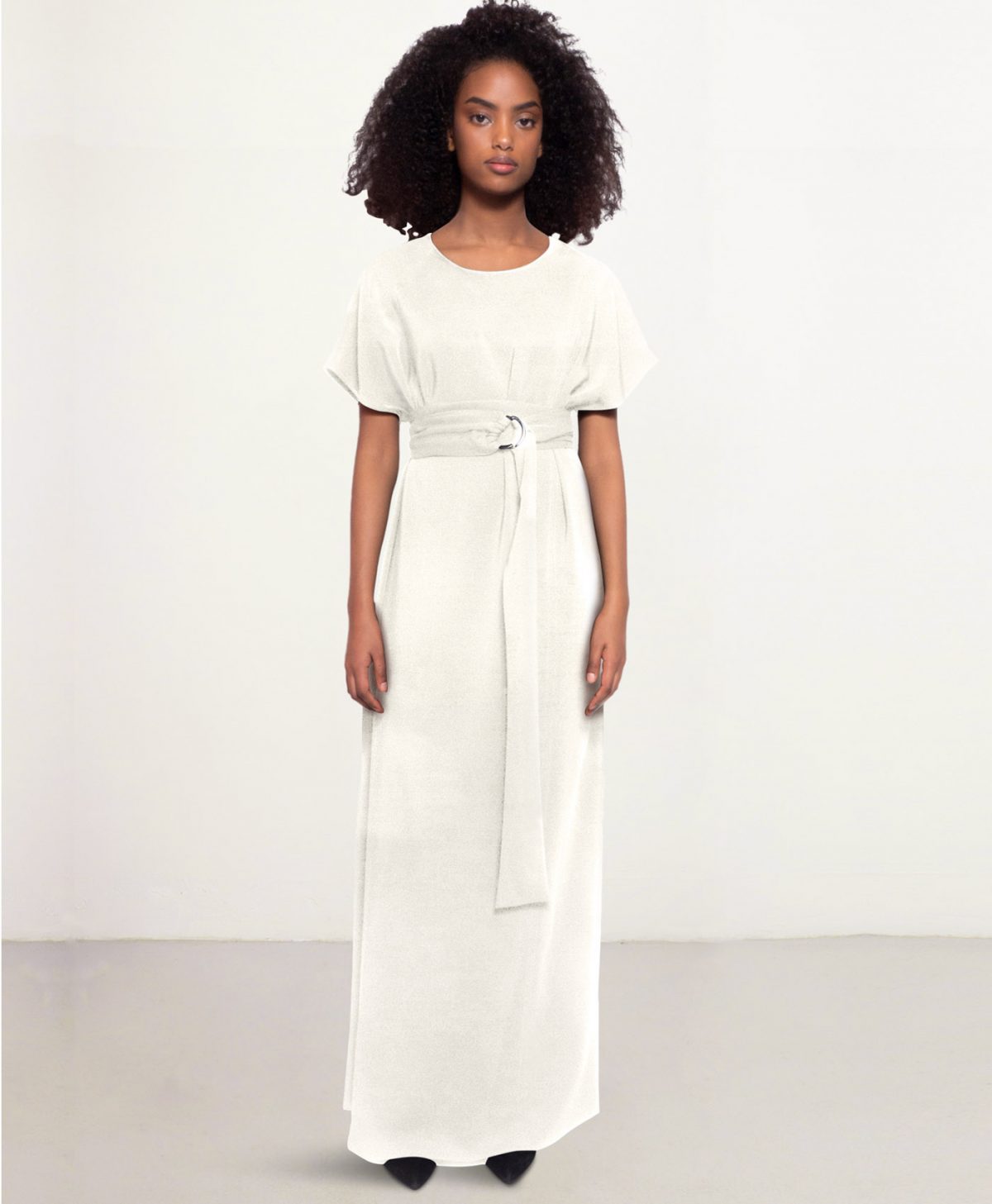 custom-fit dress white