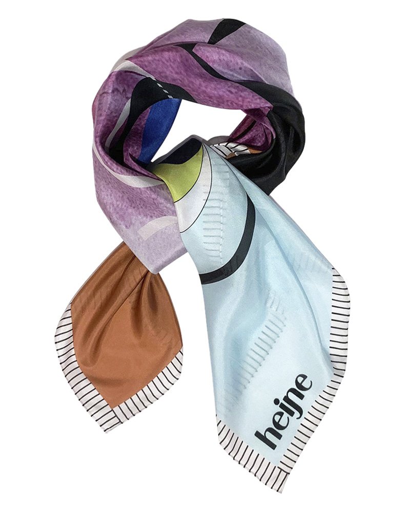 Silk scarf medium size called Heavenly, designed by Studio Heijne