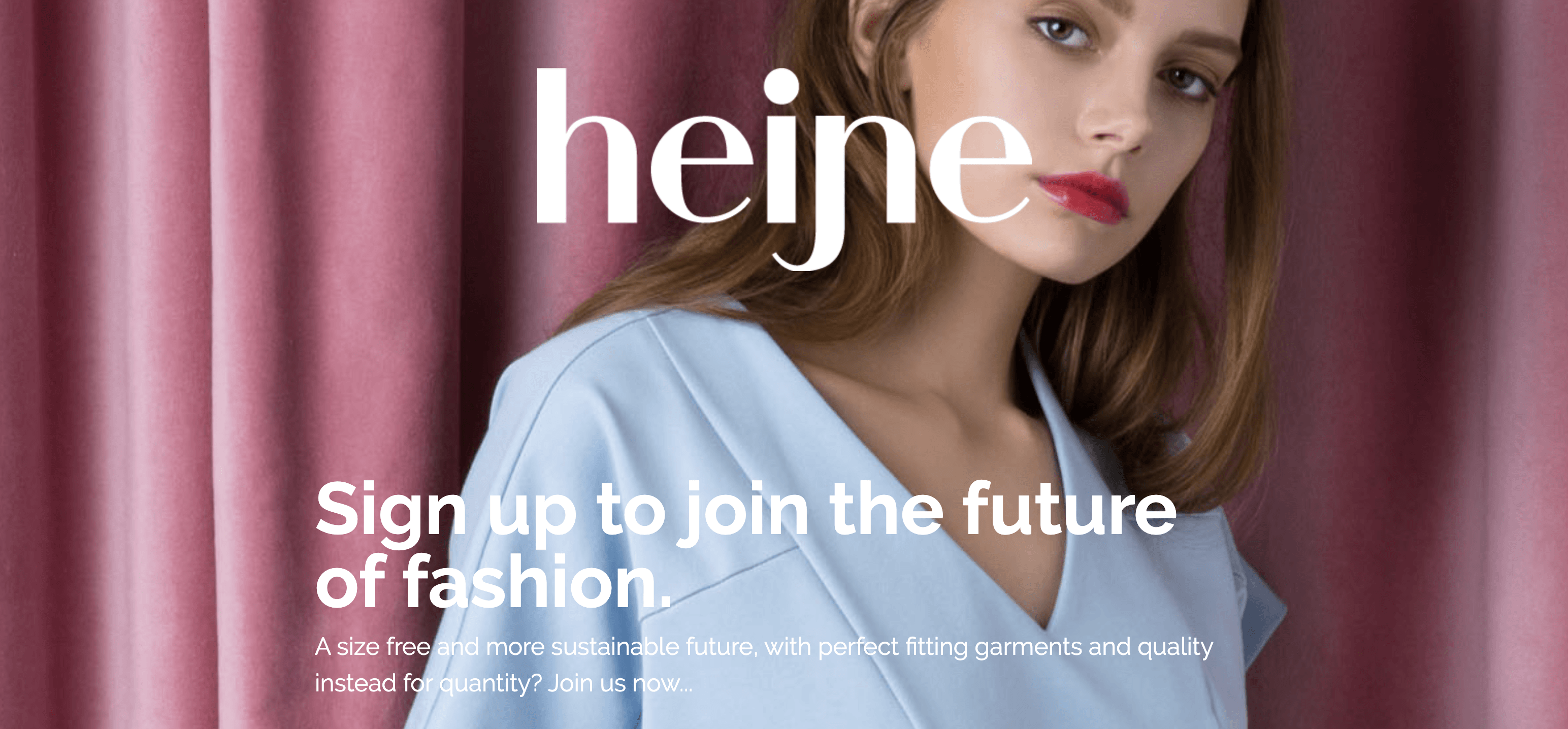 Newsletter sign up for Studio Heijne