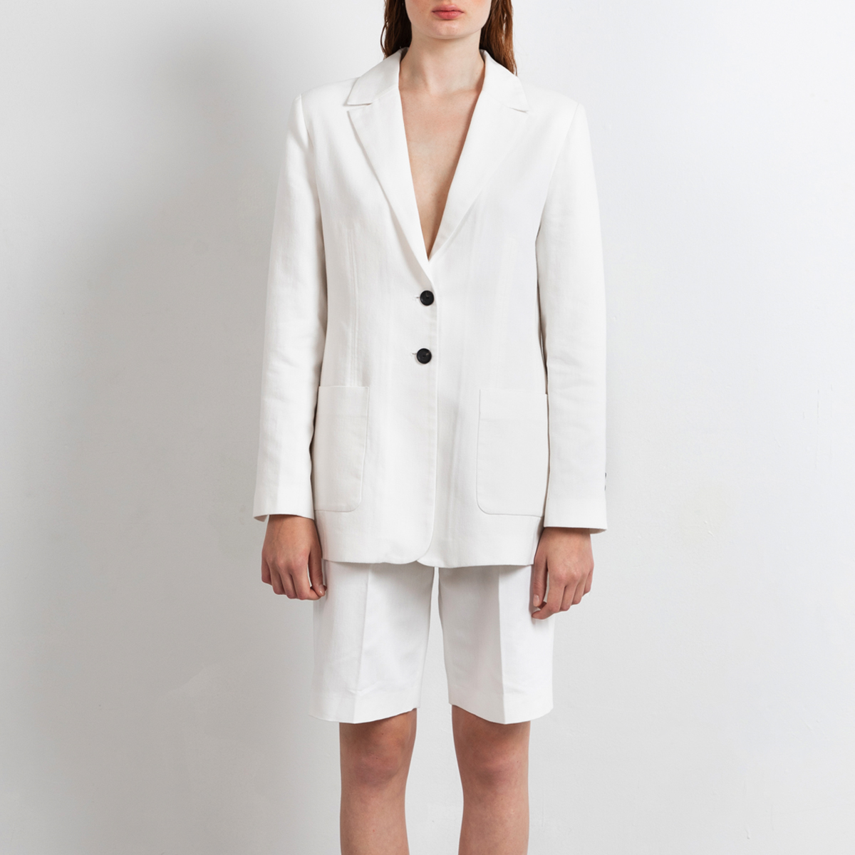 klasse stål forum Grace off white linen/cotton blazer by Studio Heijne