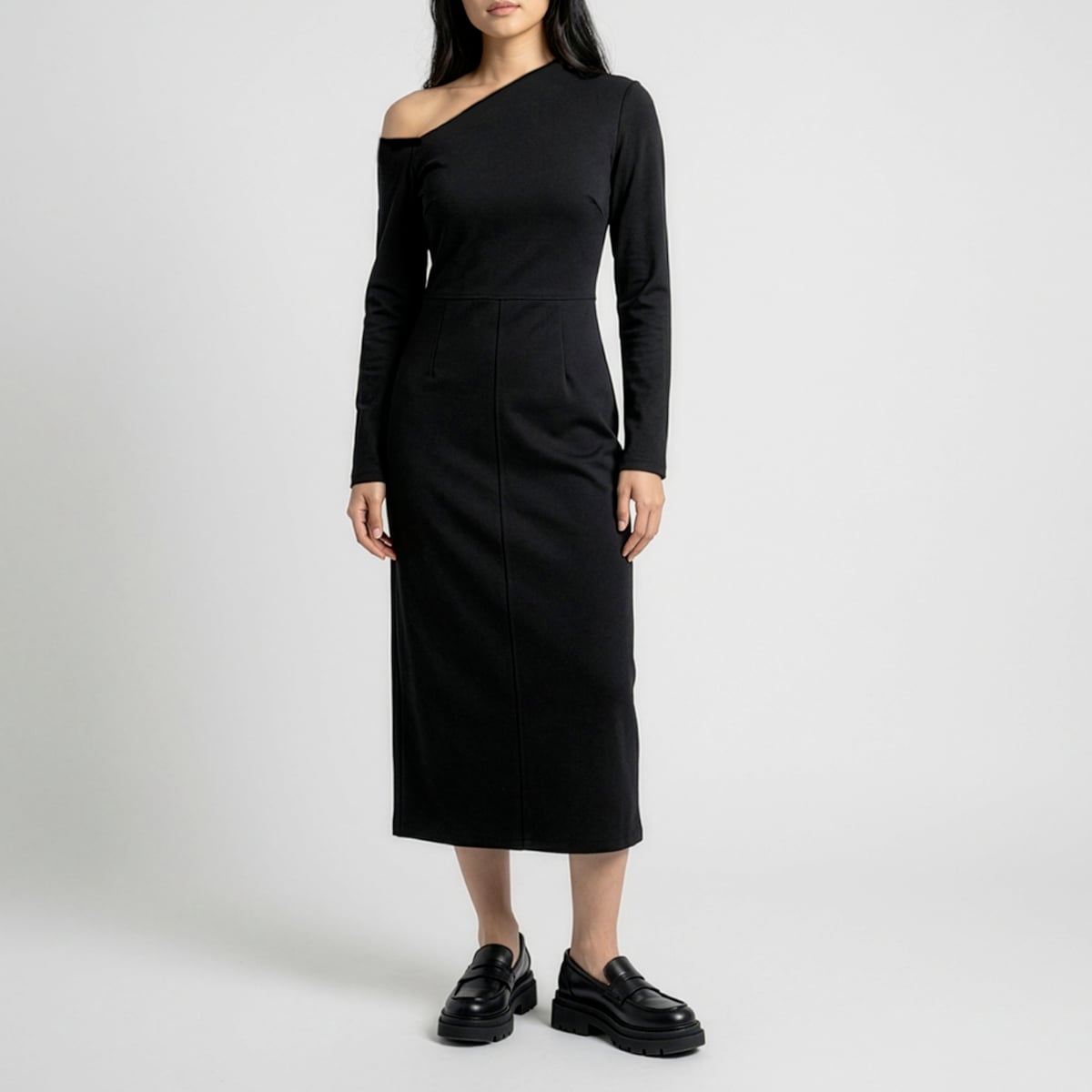 Claire one Shoulder midi dress